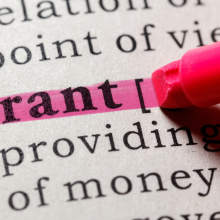 Highlighting "Grant" in dictionary definition