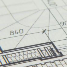 architectural drawings of building footer design