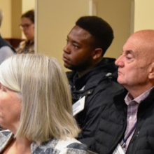 audience at a conference meeting