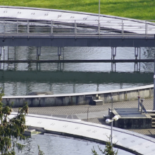 wastewater sewage treatment lagoon