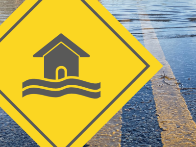 photo of a flooded road