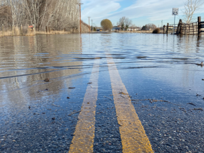 flooded road