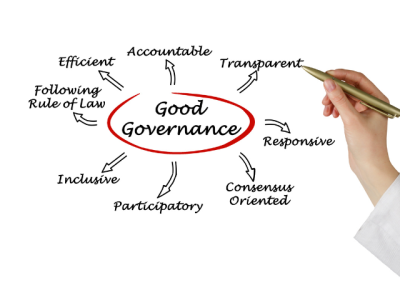 Good Governance: Accountable, Transparent, Responsive, Consensus Oriented, Participatory, Inclusive, Following Rule of Law, Efficient