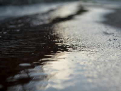 stormwater runoff on pavement