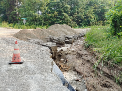 Road washout