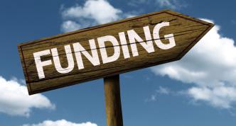 Sign with the word "funding"