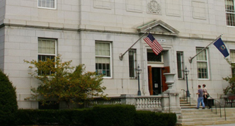 front exterior of the Vermont Supreme Court building in Montpelier 