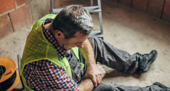 facilities worker with a painful wrist